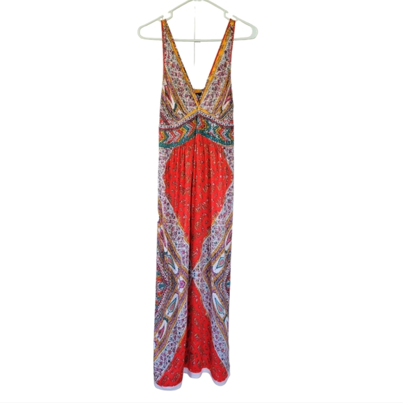 Angie Dresses & Skirts - ANGIE Boho VNeck Maxi Dress Sz M